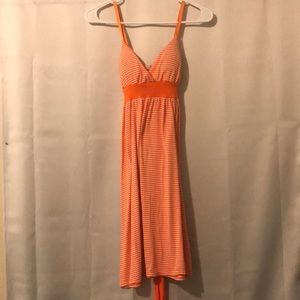 Charlotte Russe Orange & white striped Sundress